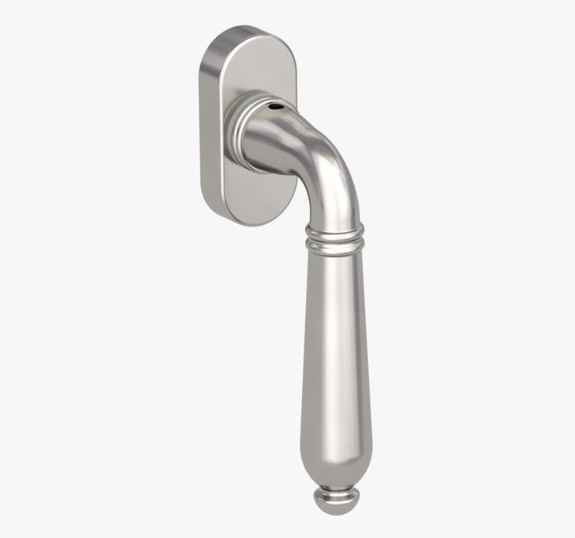Griffwerk Fenstergriff CAROLA Samtgrau R 7x42mm