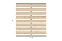 Karibu Sichtschutzzaun Lamelle 1800 x 1860 mm 