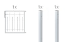 Vorschaubild Alberts® Einzeltor-Set Madrid zum Einbetonieren
