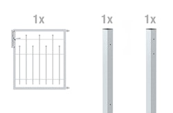 Alberts® Einzeltor-Set Madrid zum Einbetonieren