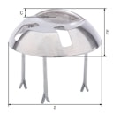 Vorschaubild Alberts® Auflaufstütze Aluguss mit Langlöchern Durchmesser 205 mm Höhe 65 mm 