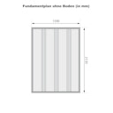 Vorschaubild Karibu Fahrradgarage 3/4 inkl. Fahrradschienen (für 3 oder 4 Fahrräder) - 19 mm