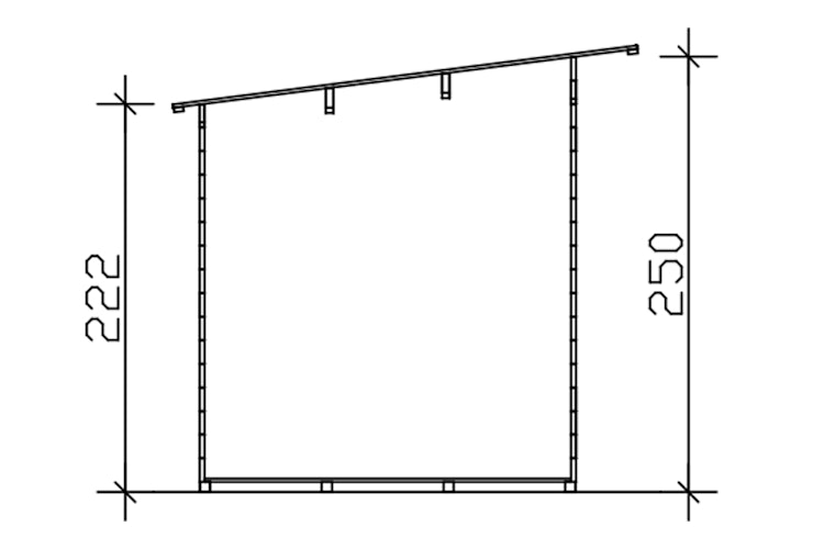 Skan Holz Gartenhaus Solna - 28 mm 