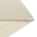 Vorschaubild doppler Mittelmastschirm ALU WOOD 300 x 200 Auto-Tilt, Aluminium Esche-Optik / 100 % Polyester 180 g/m²