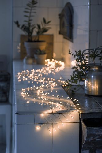 Konstsmide Weihnachtsbeleuchtung  Micro LED Lichterkette 200 bernsteinfarbene Dioden