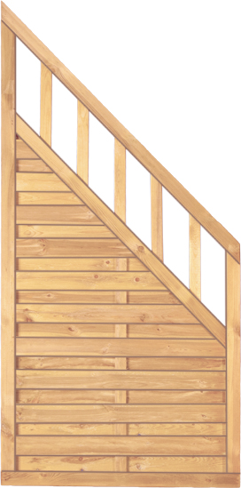 T&J FREIBURG Zaunelement Ecke 90x180/90