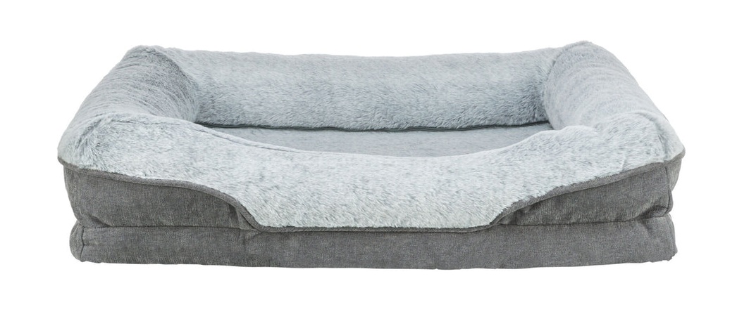 Thumbnail - TRIXIE Vital Bett Lino Soft, eckig, 70 × 55 cm, grau/hellgrau