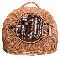 TRIXIE Korbhöhle mit Gitter, 50 × 46 × 36 cm, braun