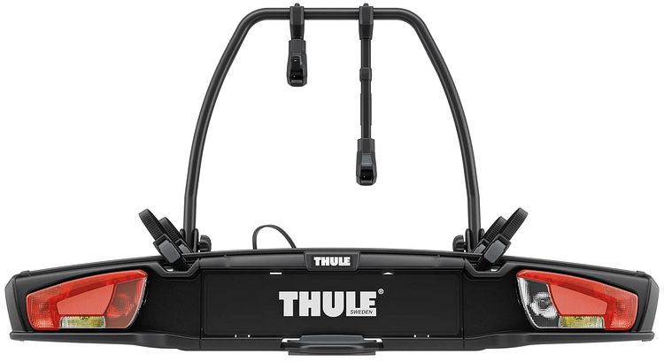 Thule Heckträger VeloSpace 3 schwarz für 2 Fahrräder, Abklappwinkel von 50 °
