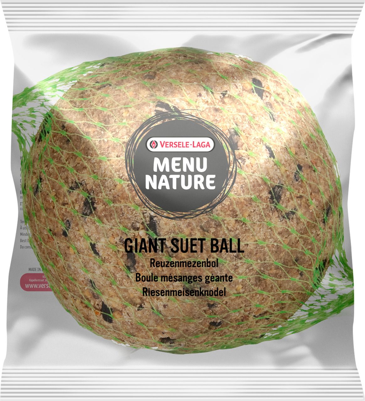 VERSELE-LAGA Menu Nature Riesenmeisenknödel in Folie 500 Gramm Wildvogelfutter