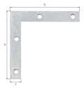 Vorschaubild Alberts® Möbelwinkel, sendzimirverzinkt, HxLxB 75x75x12 mm 337001