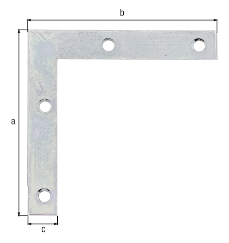 Alberts® Möbelwinkel, sendzimirverzinkt, HxLxB 75x75x12 mm 337001