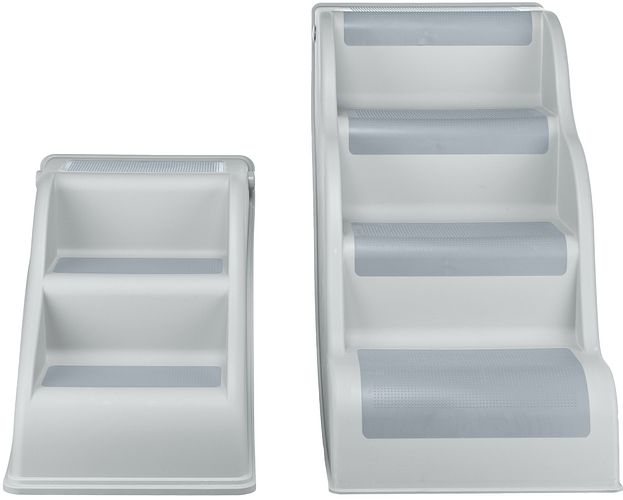 TRIXIE Treppe, Kunststoff, 38,5 × 60 × 79 cm, hellgrau