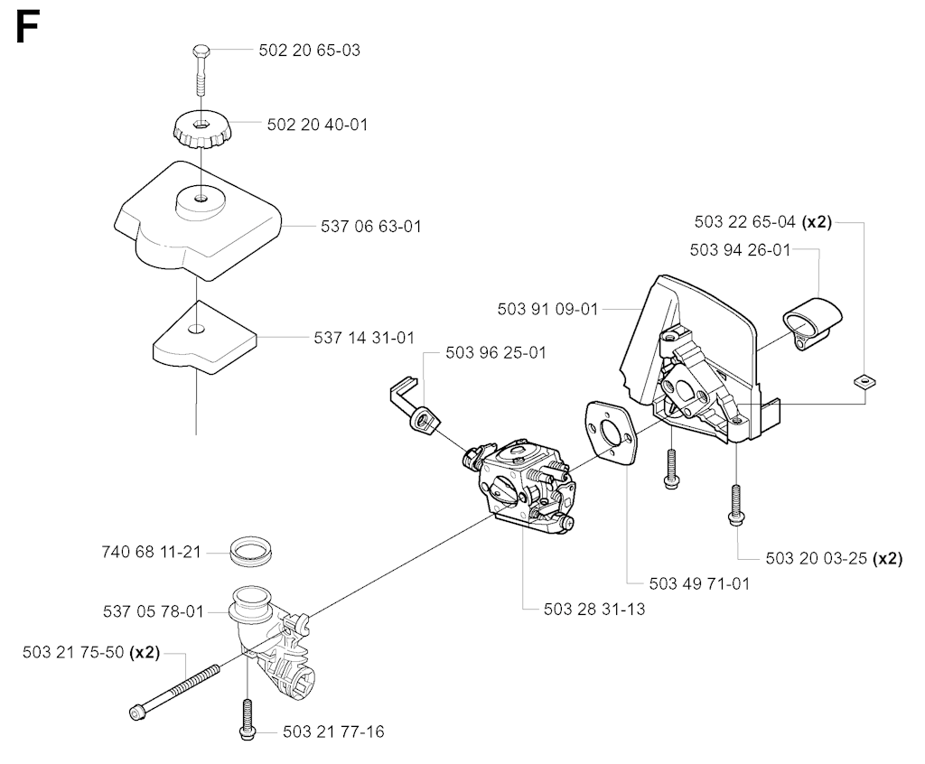 Explosionszeichnung Ersatzteile