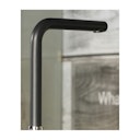 Vorschaubild Wasserhahn Küchenarmatur, QU, mit 360° schwenkbarem L-Auslauf, Verchromt / Schwarz Granit