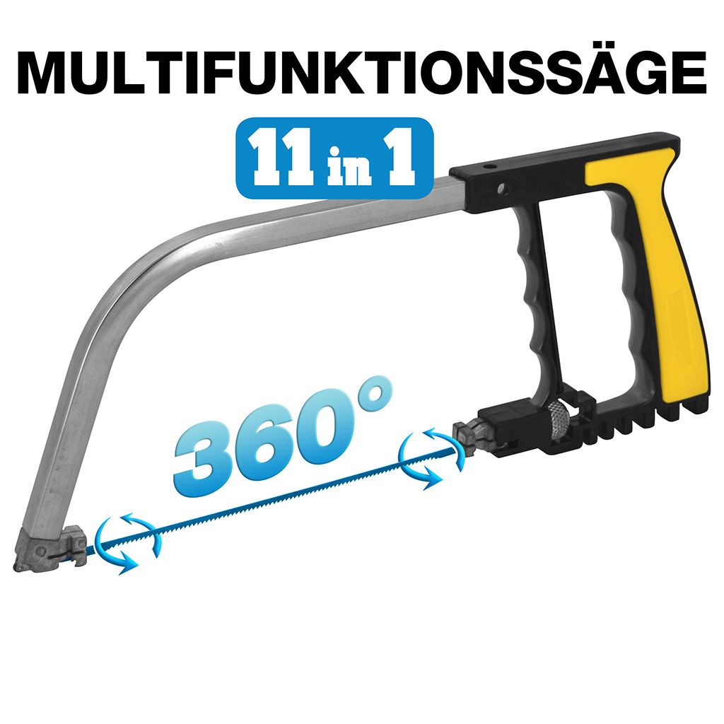 Multifunktionssäge 11 in 1 für Glas, Holz, PVC, GFK, Metall, Fliesen & Stein