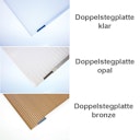 Vorschaubild Skan Holz Aluminium Terrassenüberdachung Garda Breite 434 cm