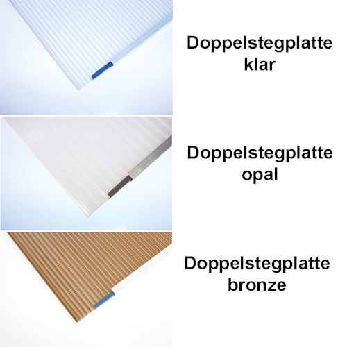 Skan Holz Aluminium Terrassenüberdachung Garda Breite 434 cm