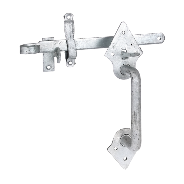 Alberts® Klinken-Set f. Flechtzaun-u.leichte Holztore feuerverzinkt L 260 mm 