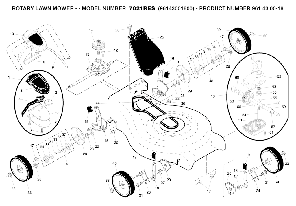 Explosionszeichnung Ersatzteile