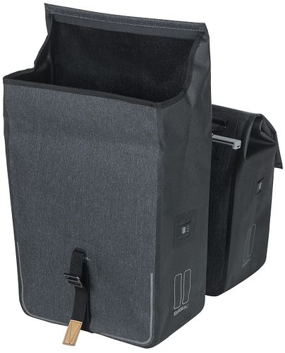 Basil Doppeltasche Urban Dry grau