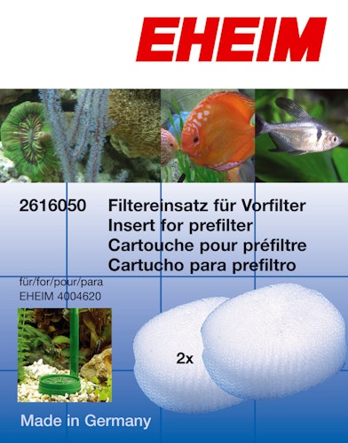 EHEIM 2616050 Filtereinsatz (2 Stück) für Vorfilter 4004620 Aquarienzubehör