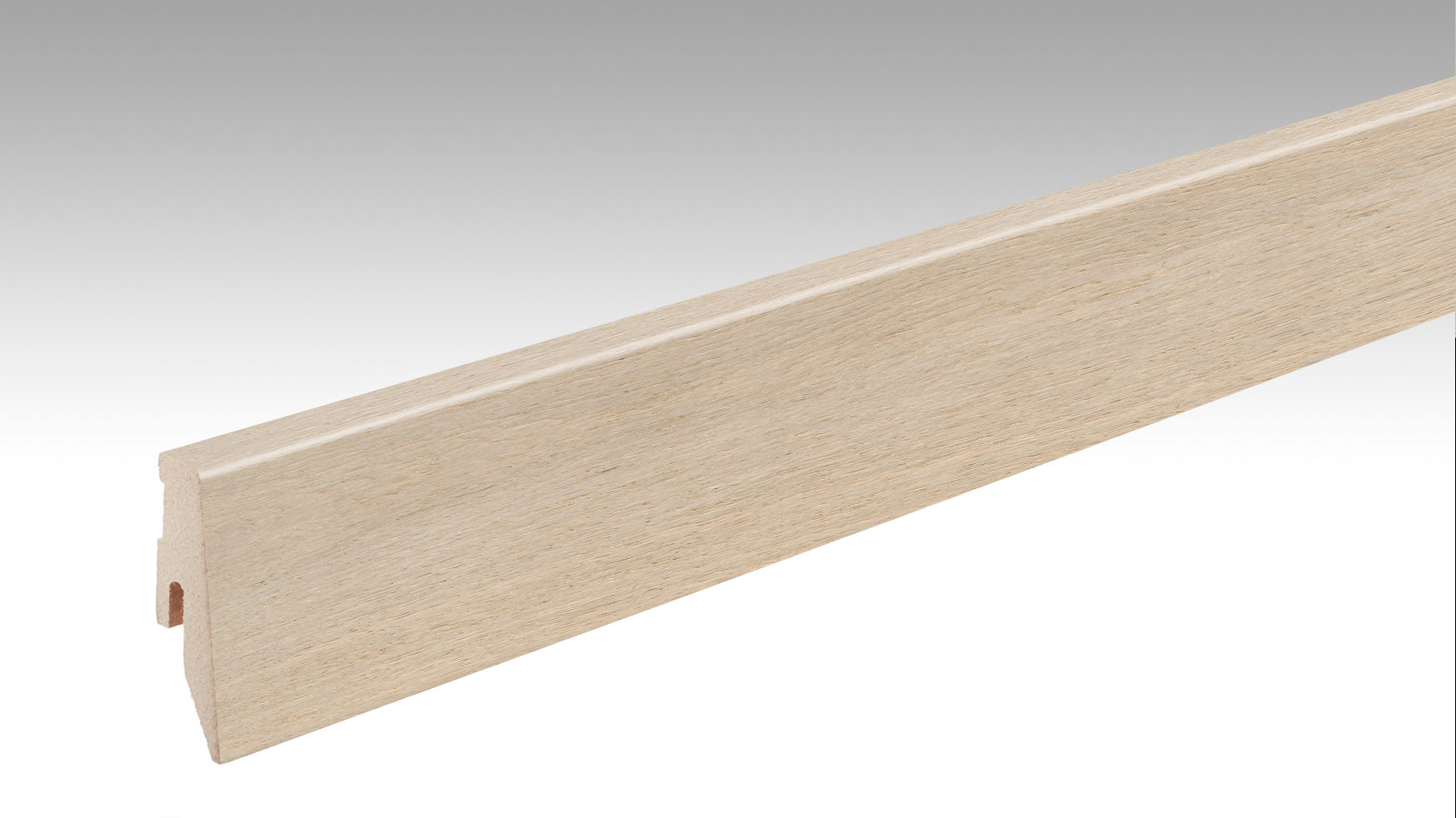 MEISTER Fußleiste Profil 3 PK Eiche perlweiß 20253 - 2380 mm