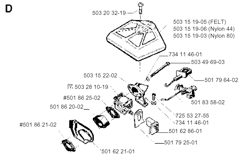 Explosionszeichnung Ersatzteile