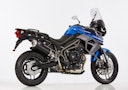 Vorschaubild Shark Performance SLIP-ON Aluminium eloxiert/Endkappe Edelstahl poliert schwarz DSX-5 für TRIUMPH Tiger 800,Tiger 800 XC / XCx,Tiger 800 XR / XRx / XRt EURO3  