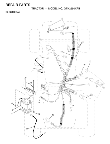 Husqvarna Gartentraktoren GTH2550 XP B, 954567116, 2001-02