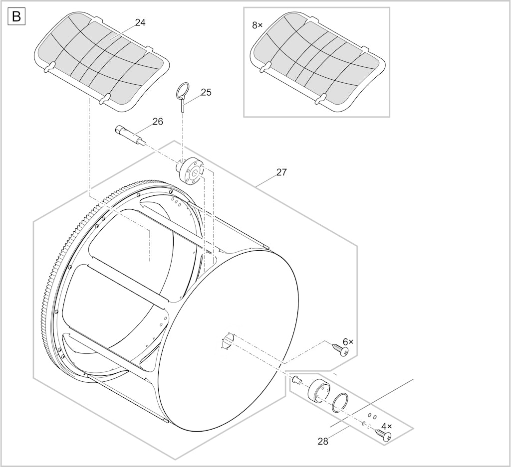 Explosionszeichnung Ersatzteile