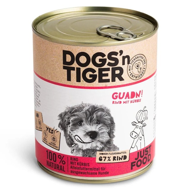Dogs'n Tiger 800g Dose HundenassfutterVorschaubild