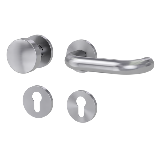 Griffwerk Wechselgarnitur VAYA 183 ALESSIA fast2fix Fast2Fix GK3 Rosetten rund Profilzylinder Edelstahl matt