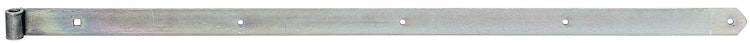 Alberts® Ladenband, gerade, Abschluss abgerundet, galvanisch verzinkt dickschichtpassiviert., LxB1182x60 mm, Rolle ⌀20 mm 312442