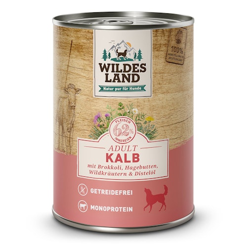 Wildes Land Hundenassfutter 400g