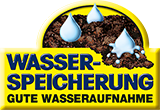 Sehr gute Wasseraufnahme und -speicherung