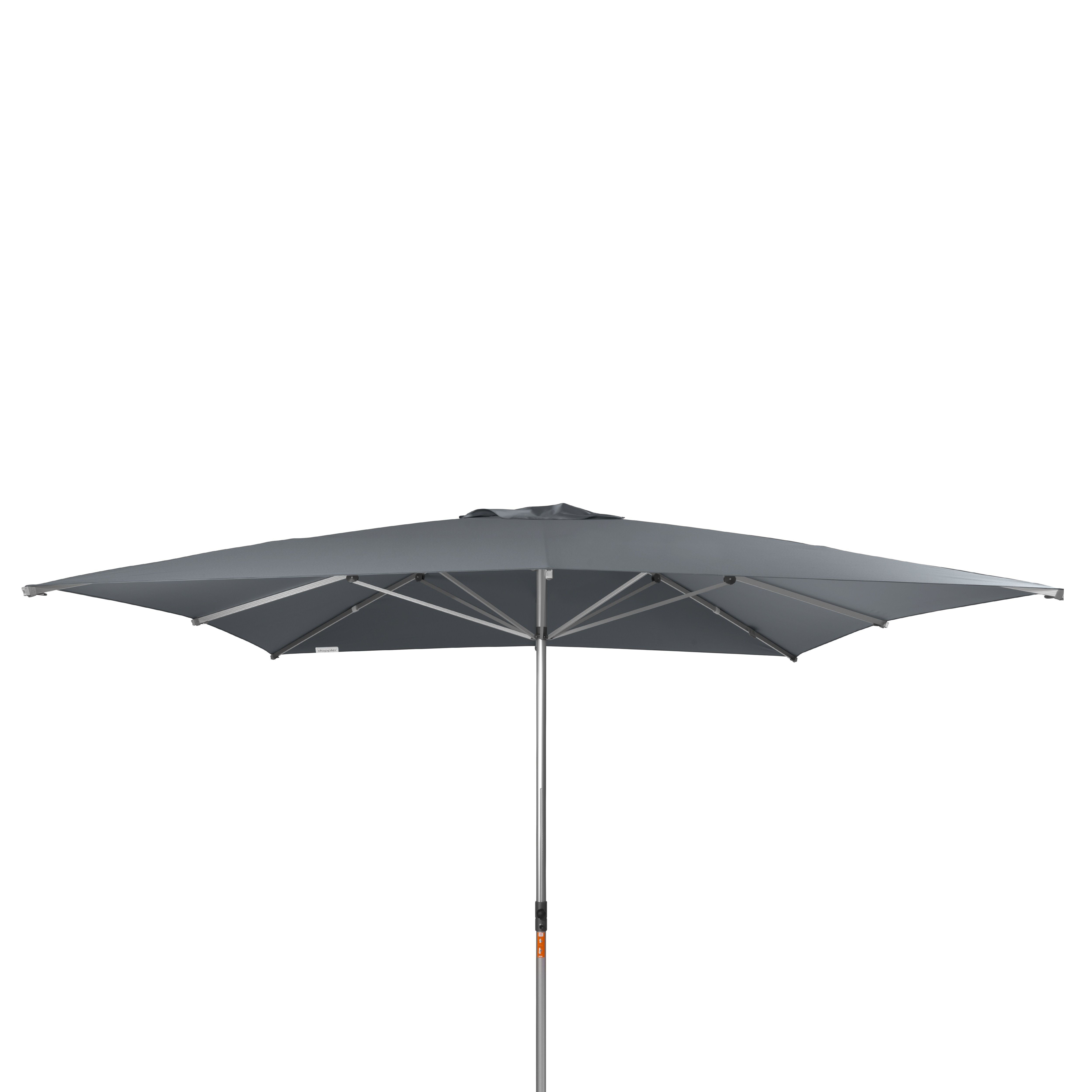 doppler Mittelmastschirm ALU EXPERT 350 x 350 Telescope, Aluminium Silber / 100 % Polyester 180 g/m²