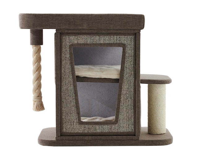 Nobby Kratzbaum Ulvi 80x50x76cm Leinenoptik braun