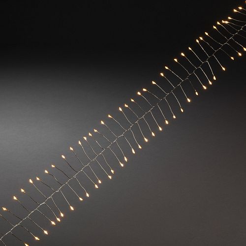 Konstsmide Weihnachtsbeleuchtung  Micro LED Lichterkette 200 bernsteinfarbene Dioden