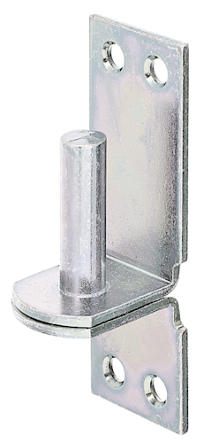 Alberts® Kloben auf Platte, galvanisch verzinkt dickschichtpassiviert, Dorn ⌀16 mm,Abstand 13 mm,Platte HxB115x40 mm 311261