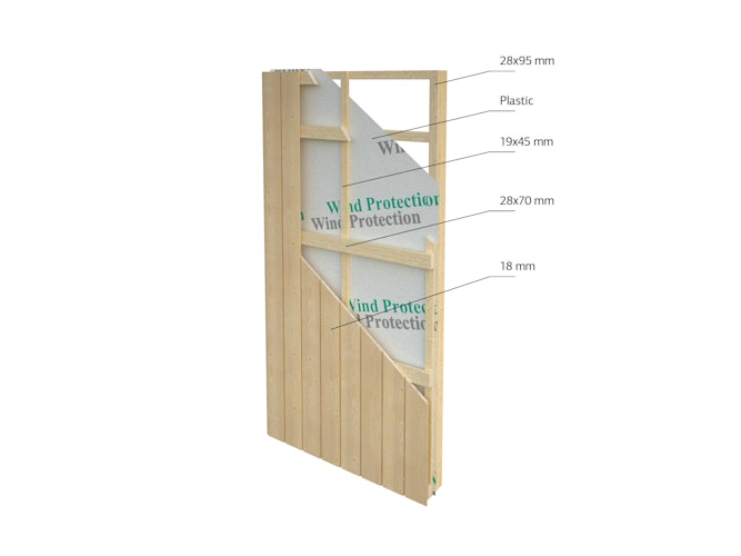 Palmako Gartenhaus Johanna 13,6 m² - 160 mm