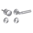 Vorschaubild GRIFFWERK Wechselgarnitur METRICO PROF Schraubtechnik FS Rosetten rund Knopf R2 Edelstahl matt R