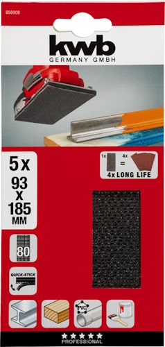 kwb Str. Gitterl. 93x185mm P80SB 856008