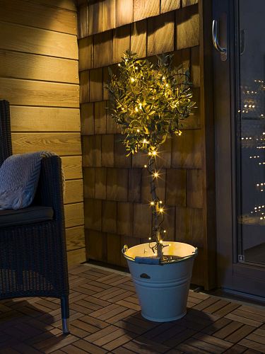 Konstsmide Weihnachtsbeleuchtung  Micro LED Lichterkette gefrostet 40 Dioden