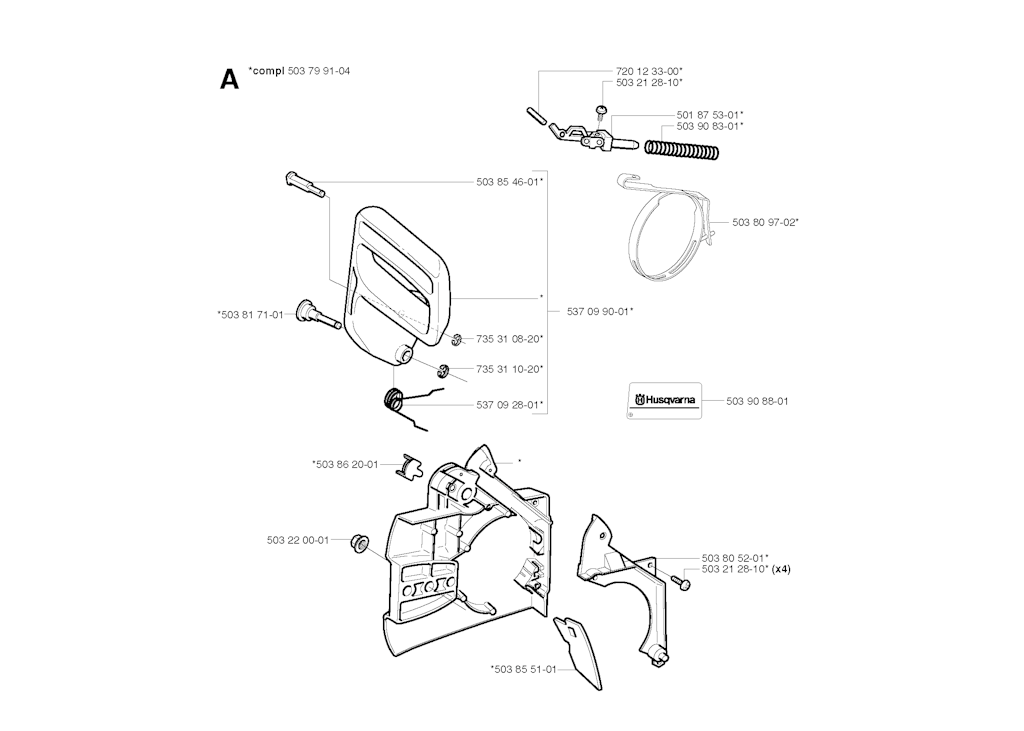 Explosionszeichnung Ersatzteile