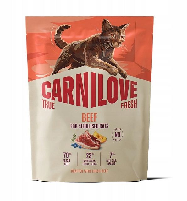 Carnilove True Fresh Sterilised Rind KatzentrockenfutterVorschaubild