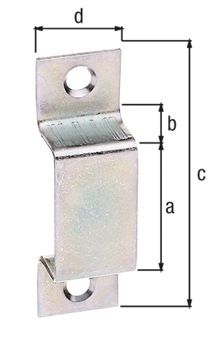 Alberts® Schlaufe Licht 25 x 12 mm Ges. 55 x 16 mm 2St 