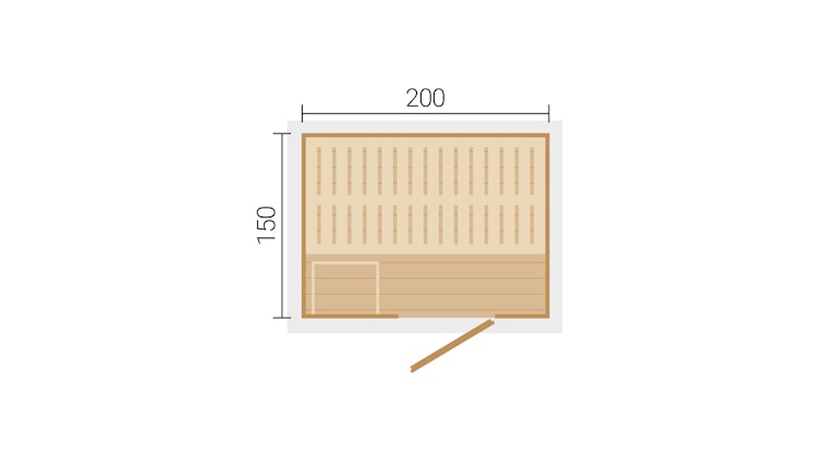 Weka Saunahaus Kaapi 2 - 40 mm