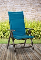 BEST Hochlehner / Klappsessel Auflage SOFT-LINE 120 x 50 x 4 cm, 65 % Baumwolle, 35 % Polyester - Auslaufartikel