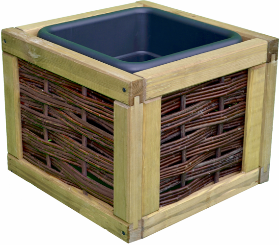 T&J ALICIA Blumenkasten Weide B 40 x T 40 x H 32 cm -Auslaufartikel